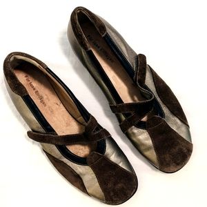 Hartjes Bronze Brown Suede Mary Jane Comfort Shoes EU/UK 7.5 US 9.5
